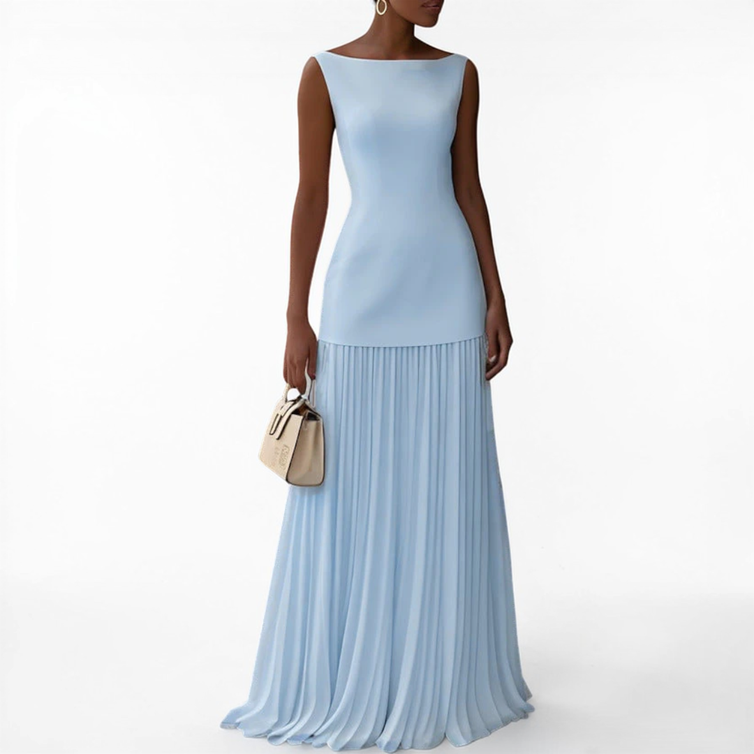 Celeste | Pleated Maxi Dress