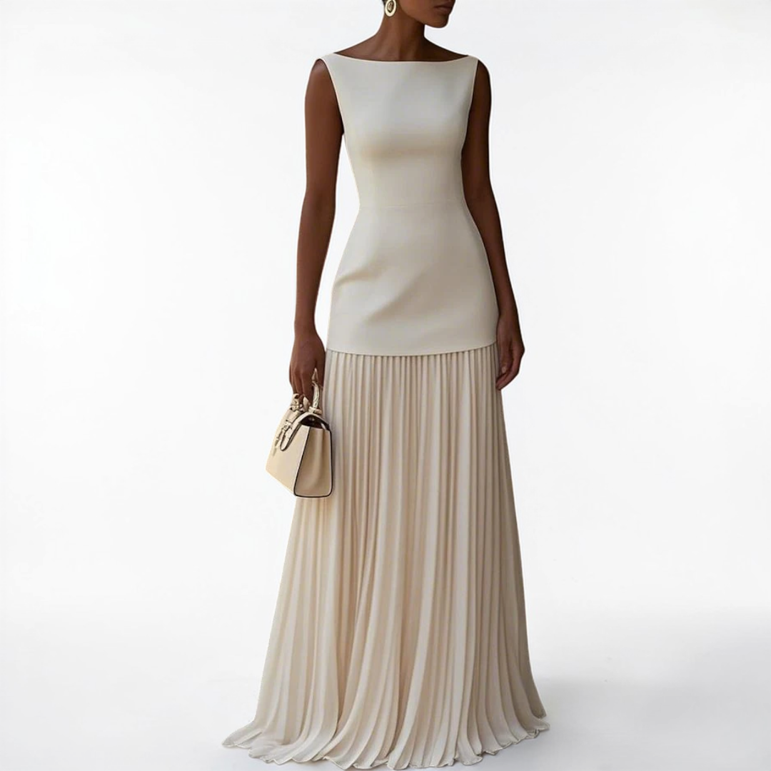 Celeste | Pleated Maxi Dress
