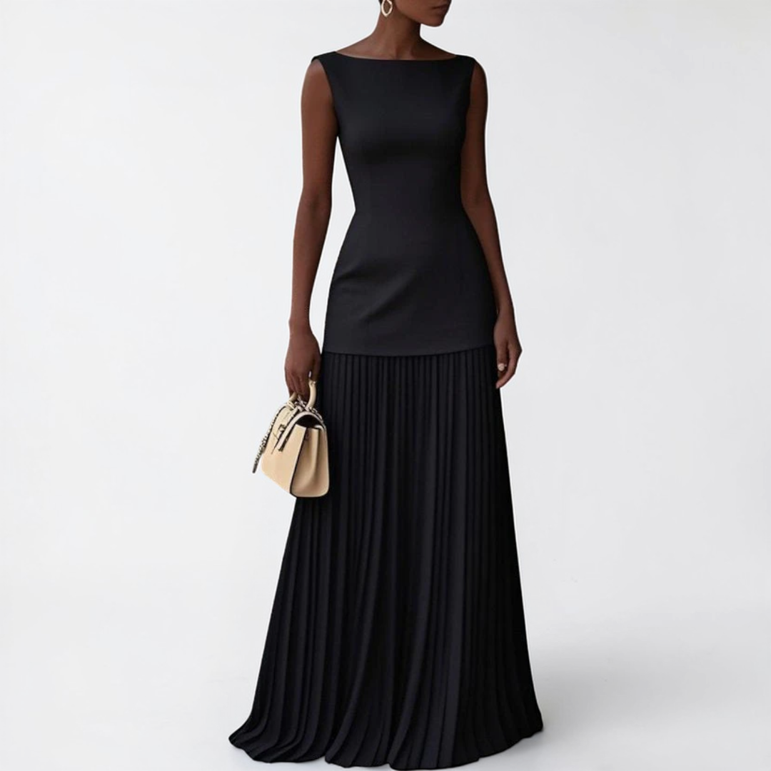 Celeste | Pleated Maxi Dress
