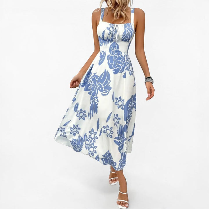Celina | Romantic Floral Ruched Sun dress