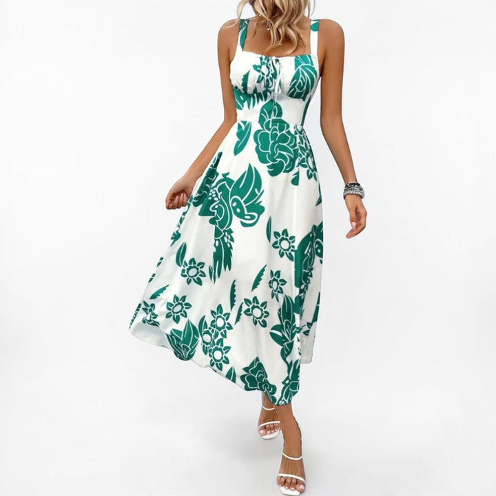 Celina | Romantic Floral Ruched Sun dress
