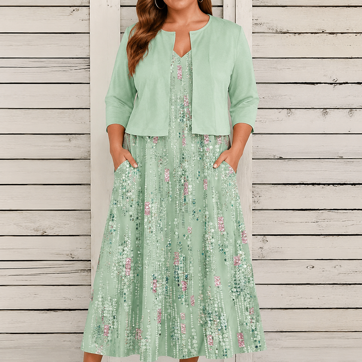 Chloe | Floral Dress Two-Piece Set