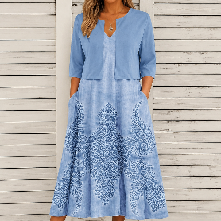 Courtney | Floral Dress Two-Piece Set