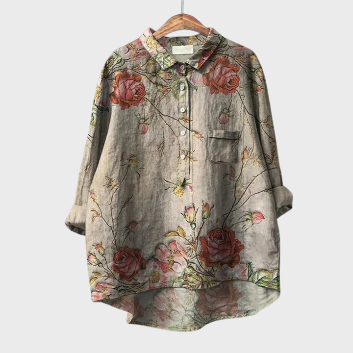 Cindy | Floral Retro Style Shirt