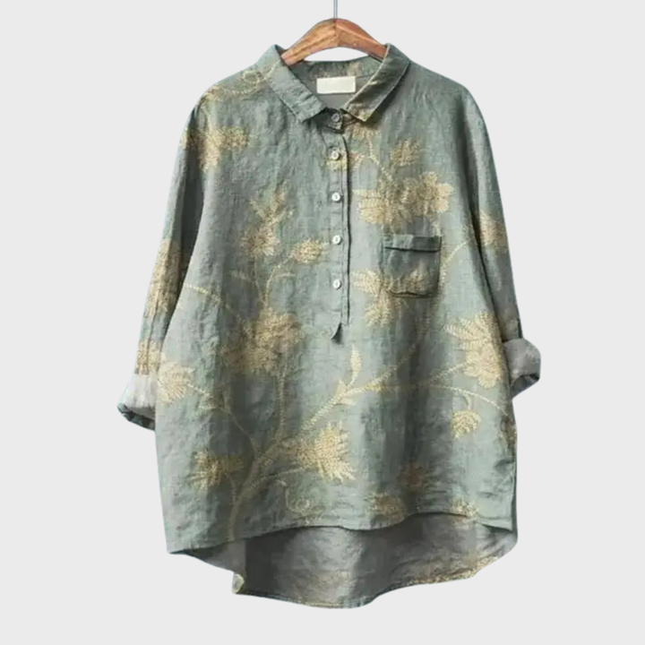 Cindy | Floral Retro Style Shirt