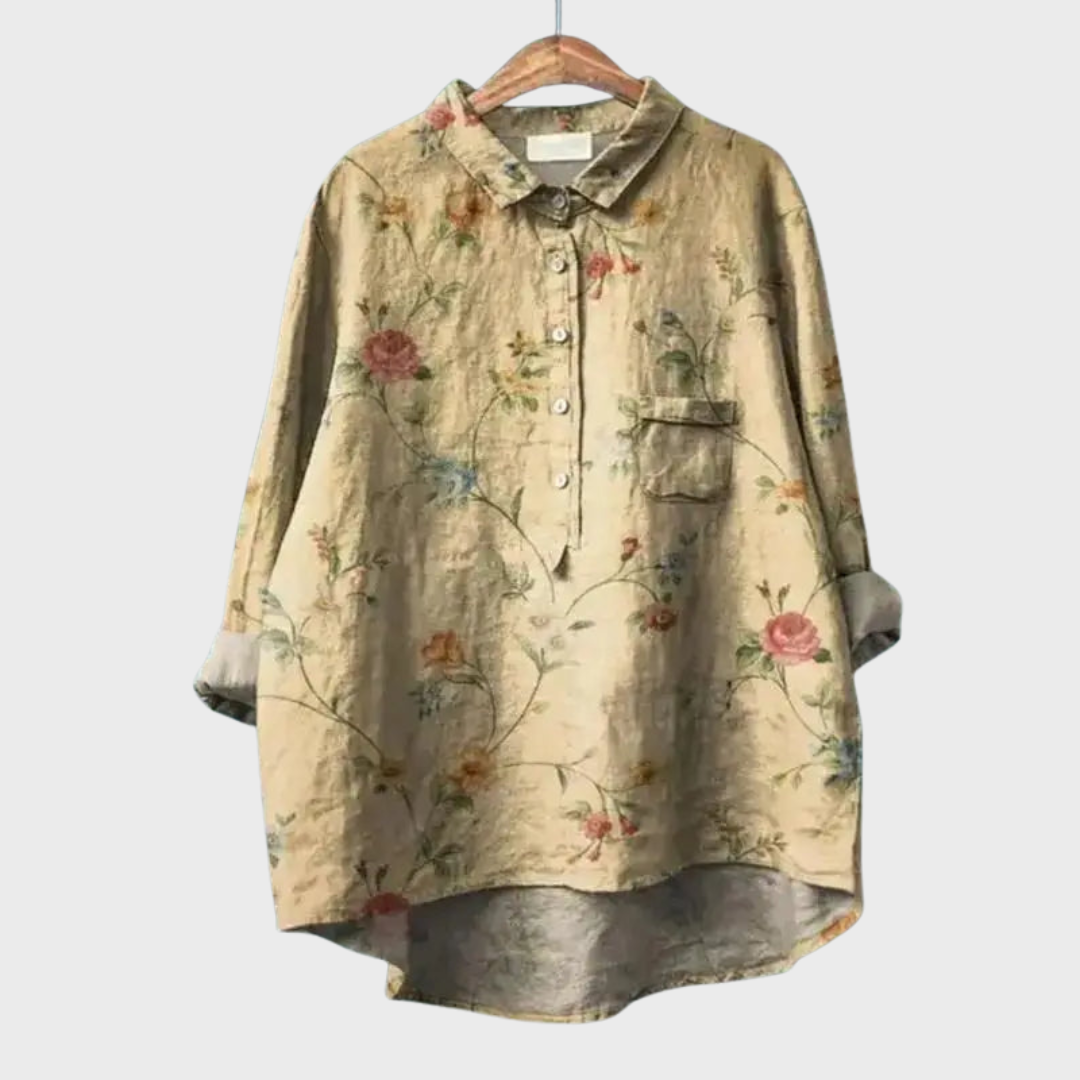 Cindy | Floral Retro Style Shirt