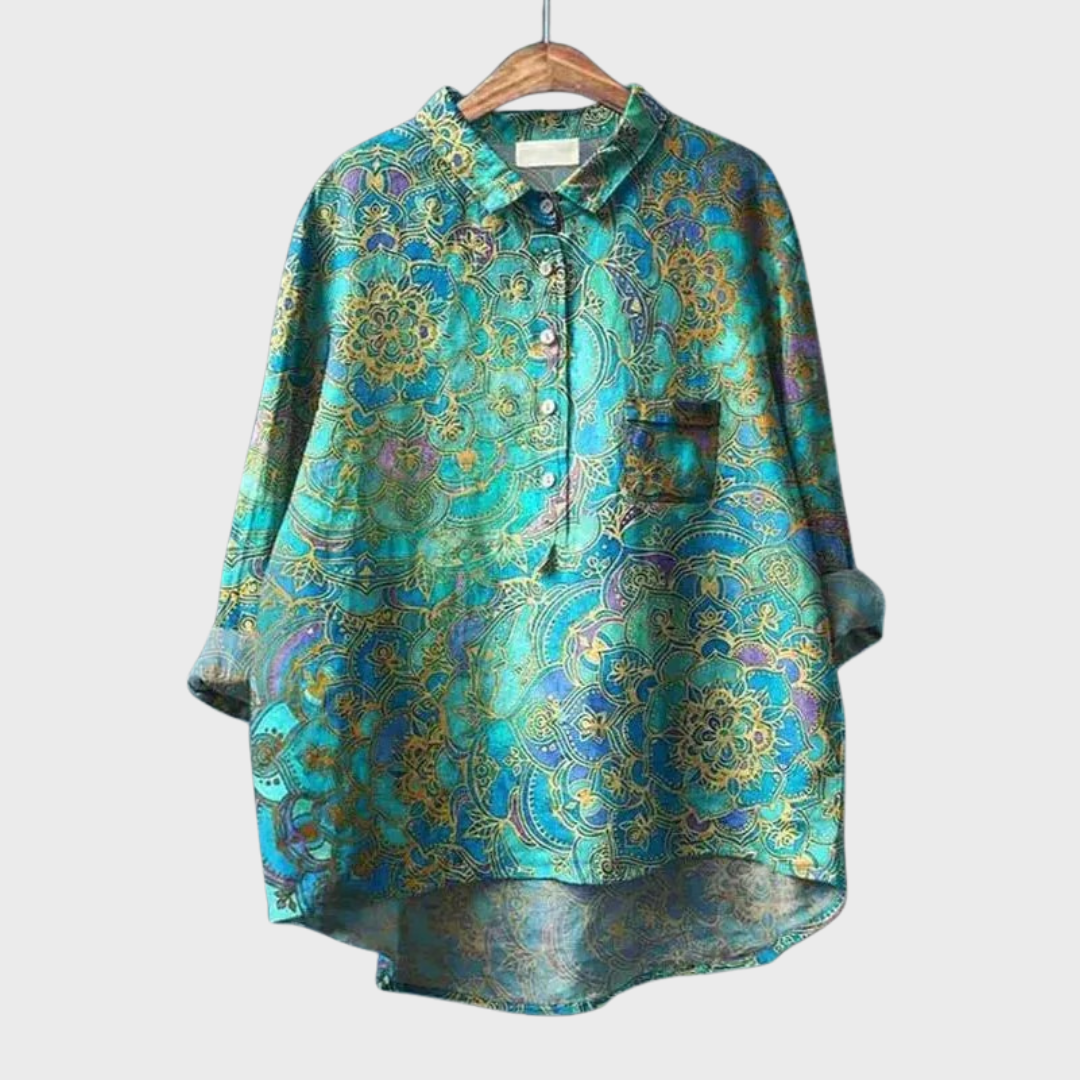 Cindy | Floral Retro Style Shirt