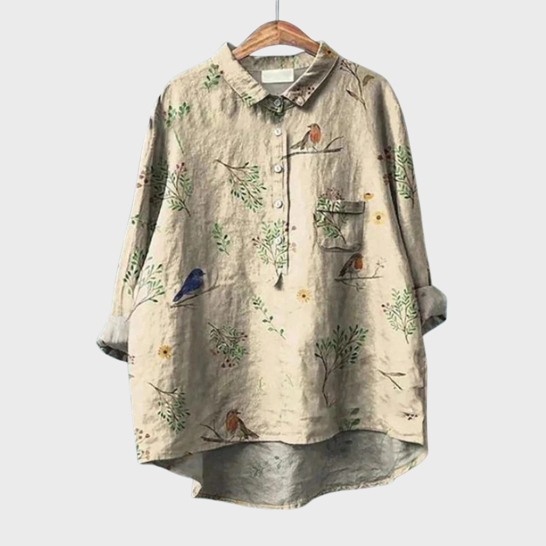 Cindy | Floral Retro Style Shirt
