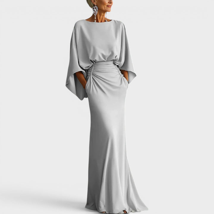 Clara | Elegant V-neck Backless Maxi Dress