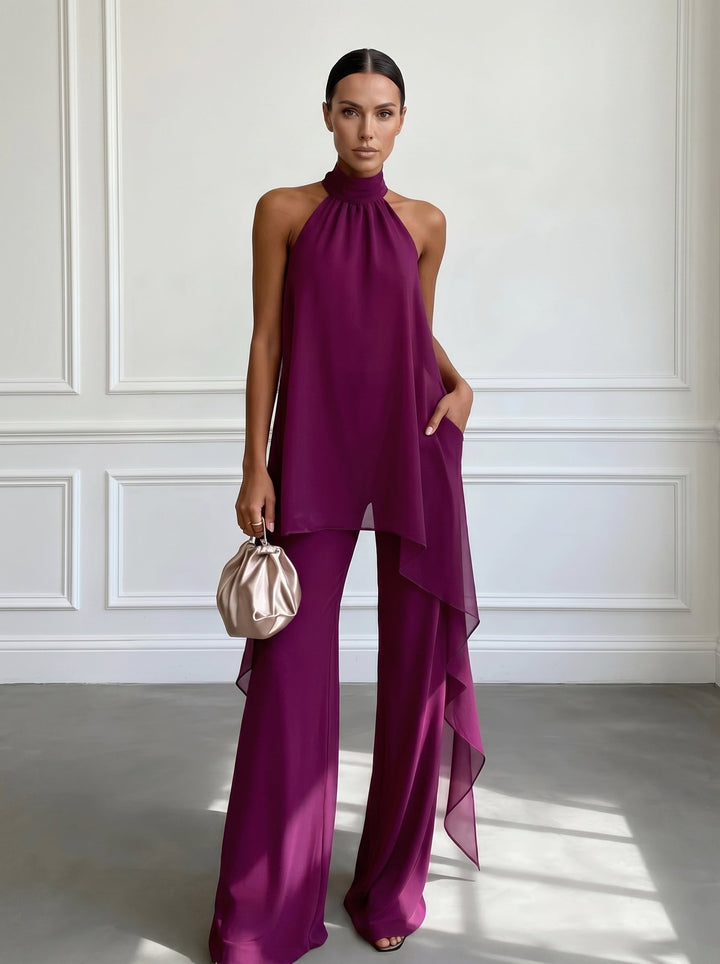 Monaco | Flowing Halter Two Piece Set