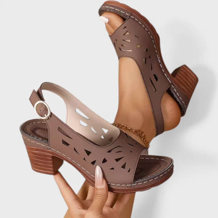 Cristy | Block Heel Ankle Strap Sandals