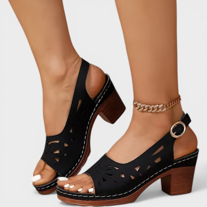 Cristy | Block Heel Ankle Strap Sandals