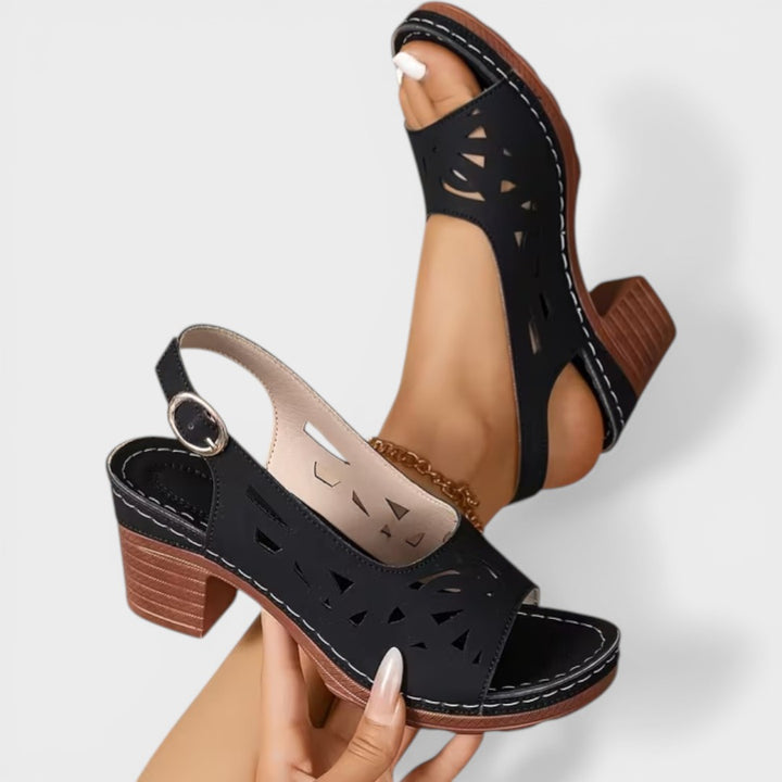 Cristy | Block Heel Ankle Strap Sandals