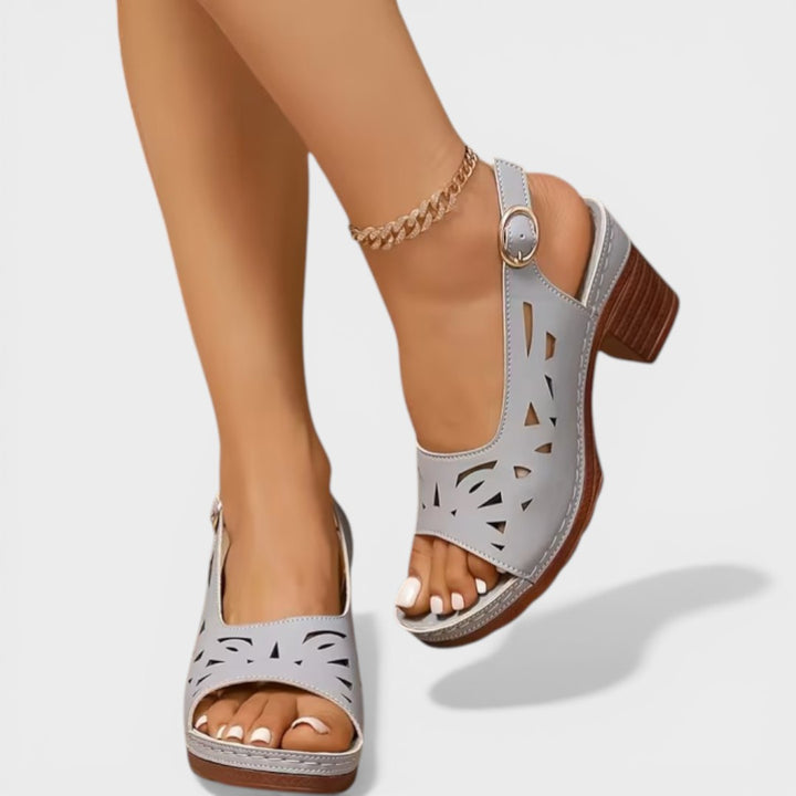 Cristy | Block Heel Ankle Strap Sandals