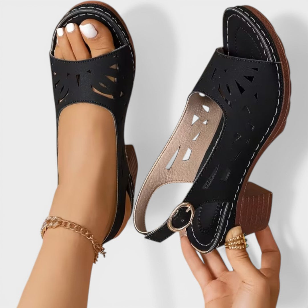 Cristy | Block Heel Ankle Strap Sandals