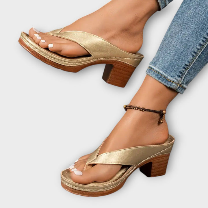 Emily - Stylish Heeled Slippers