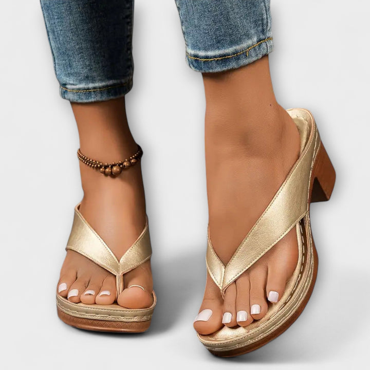 Emily - Stylish Heeled Slippers