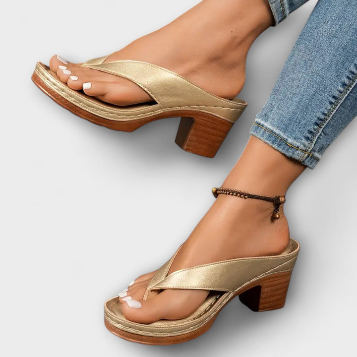 Emily - Stylish Heeled Slippers