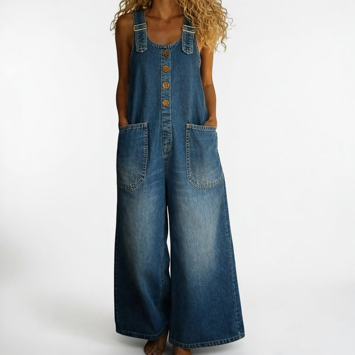 Dakota | Vintage Cotton Denim Jumpsuit