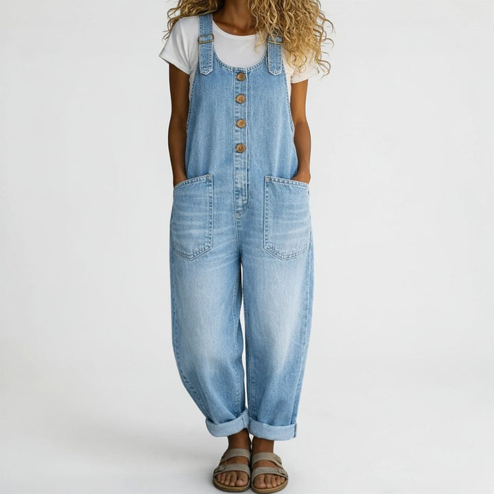 Dakota | Vintage Cotton Denim Jumpsuit