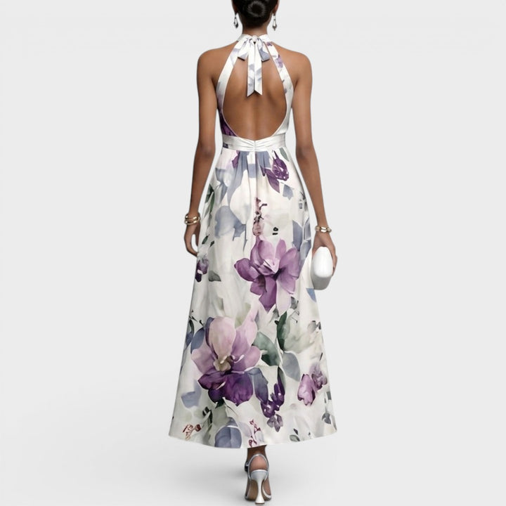 Dawn | Halter Neck Formal Midi Dress