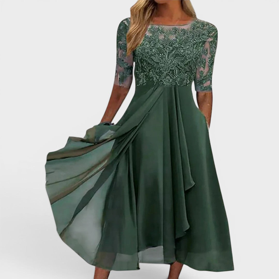Deborah | Wedding Guest Formal Midi Dress