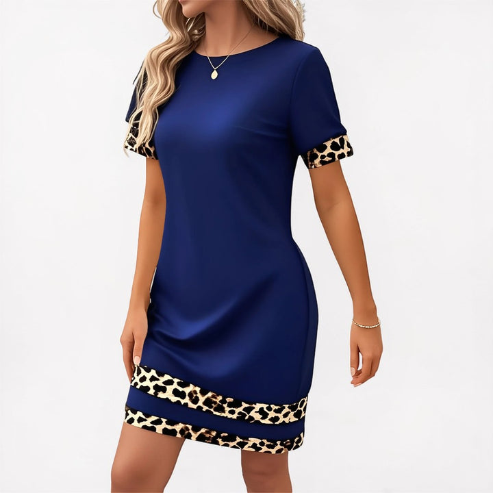 Elise | Leopard Print T-Shirt Dress