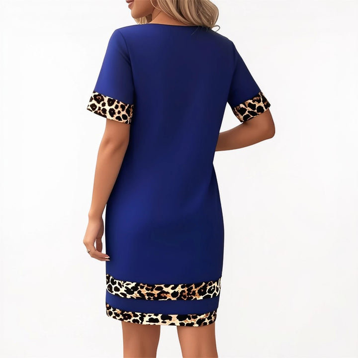 Elise | Leopard Print T-Shirt Dress