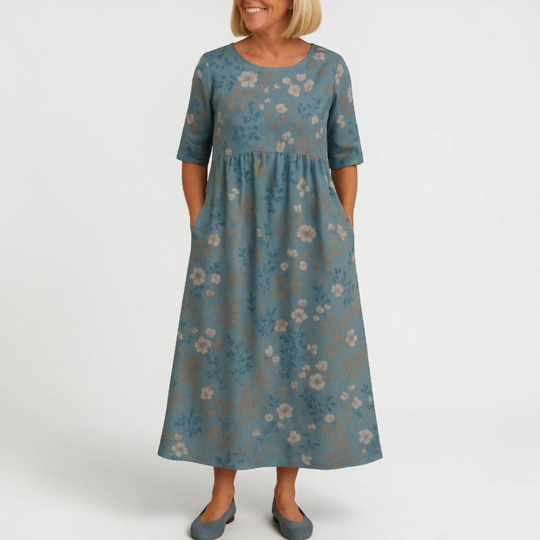 Eliza | Elegant Relaxed Midi Dress