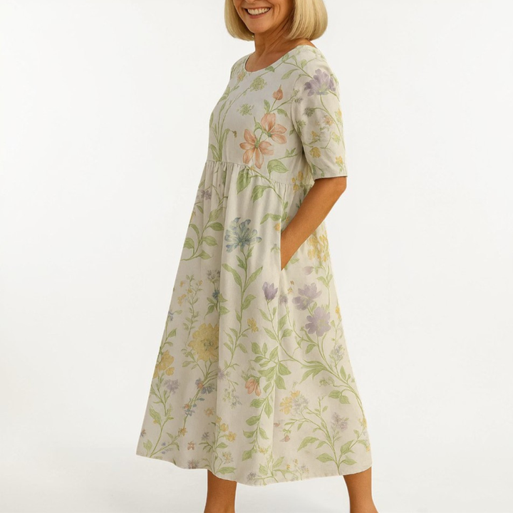 Eliza | Elegant Relaxed Midi Dress