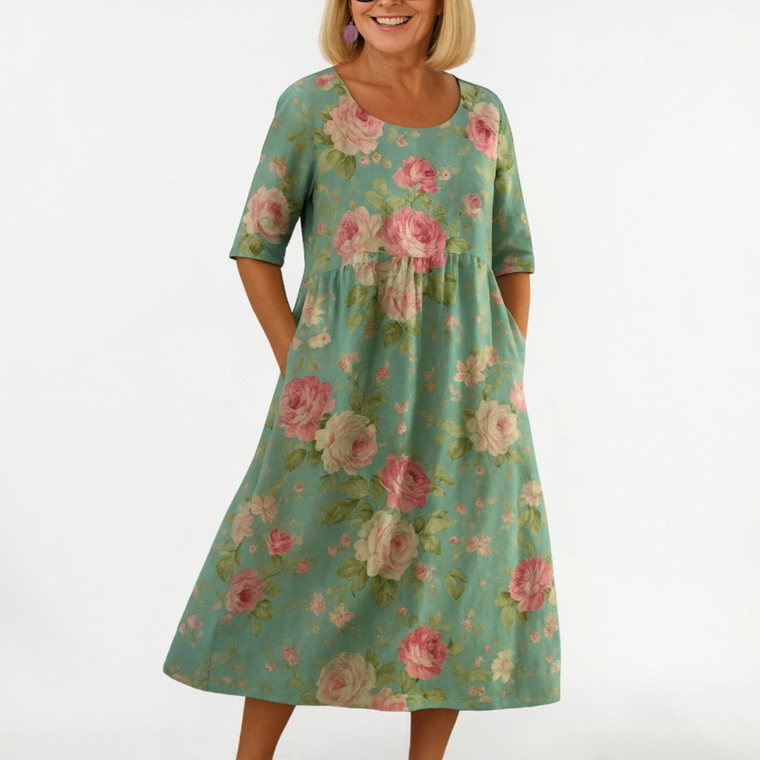 Eliza | Elegant Relaxed Midi Dress