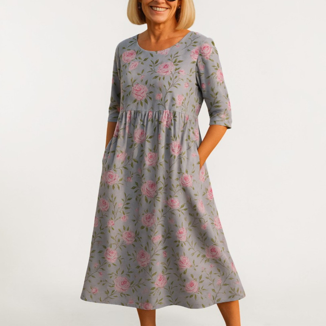 Eliza | Elegant Relaxed Midi Dress