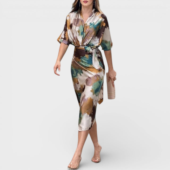 Ella | Elegant Printed Dress