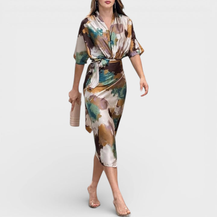 Ella | Elegant Printed Dress