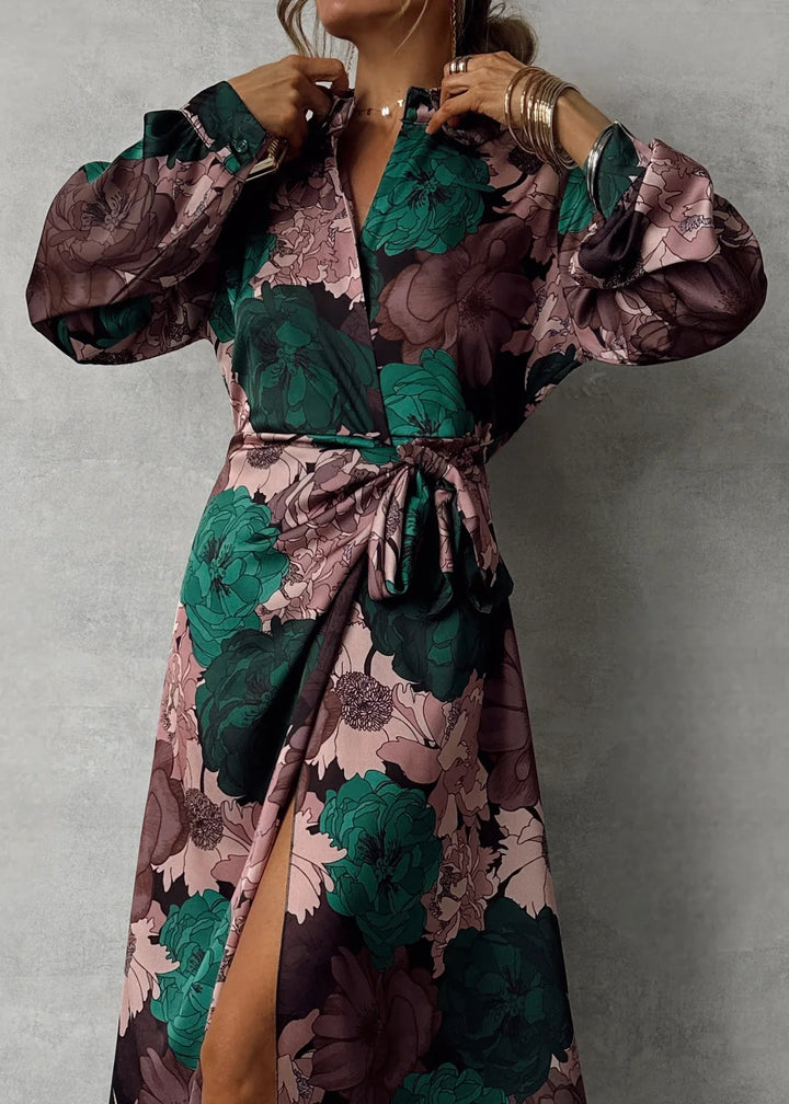 Lily | Belted Maxi Dress