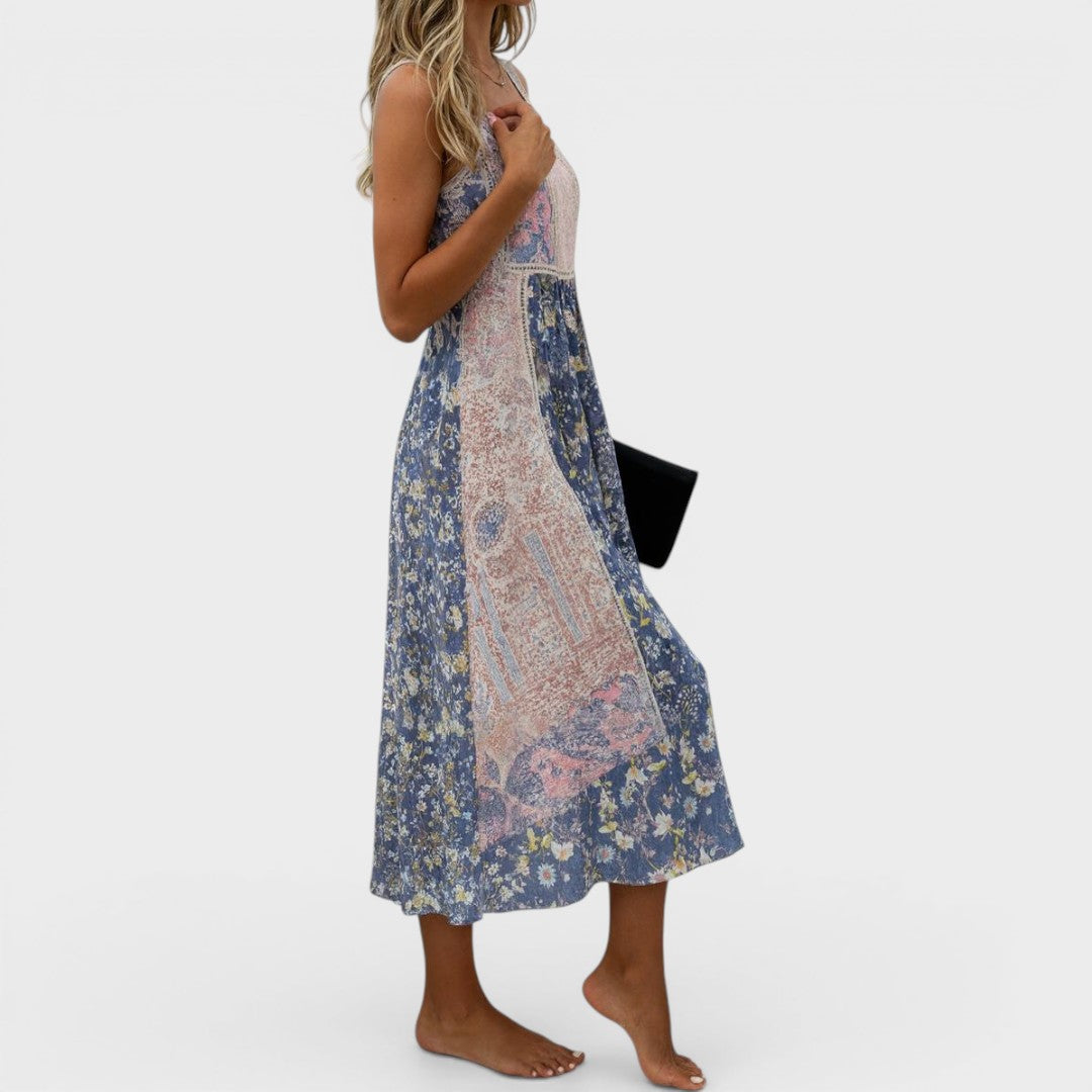 Ethel | Boho Sleeveless Midi Dress
