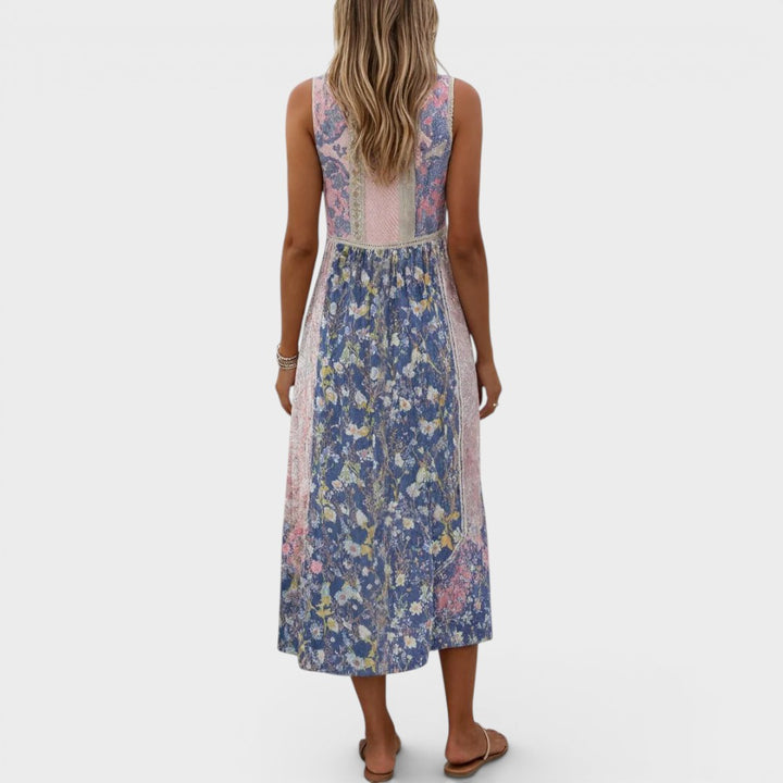 Ethel | Boho Sleeveless Midi Dress
