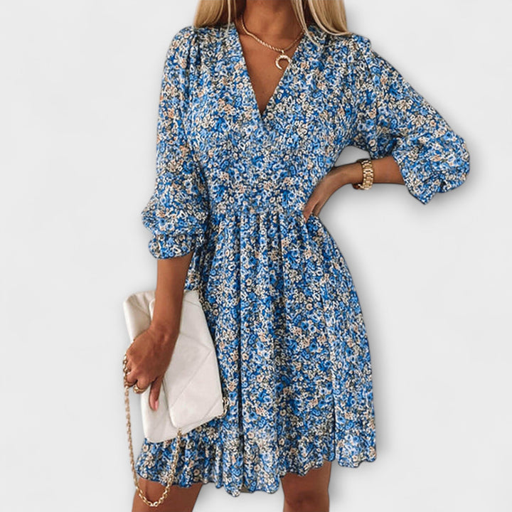 Aurora Floral Puff Sleeve Dress for Women