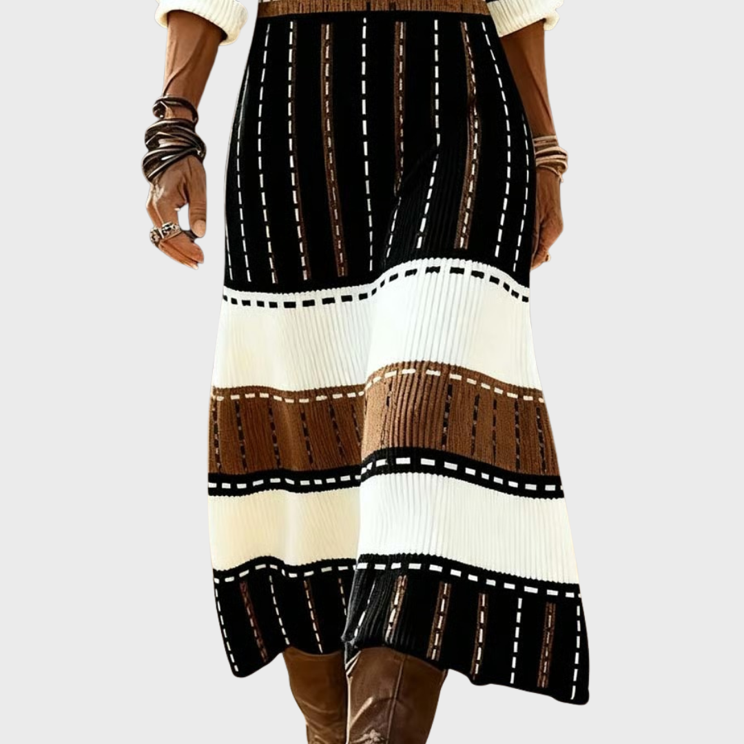 Kelly | Casual Printed Long Sleeve Dress