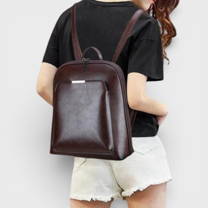 Saskia - Classic Backpack with Double Zipper