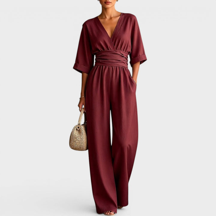 Lauren | Elegant V-neck Jumpsuit