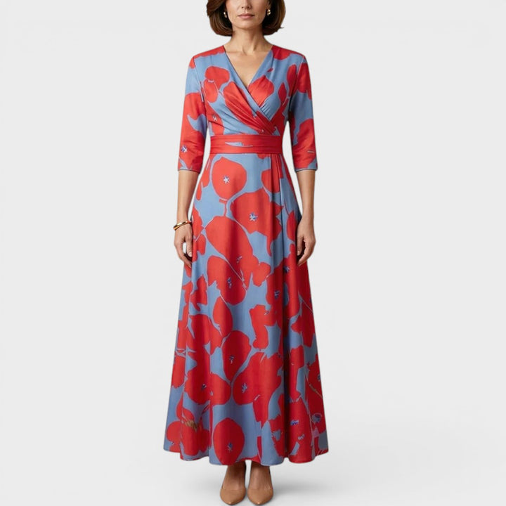 Leona | V-Neck Formal Maxi Dress