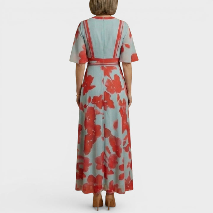 Leona | V-Neck Formal Maxi Dress
