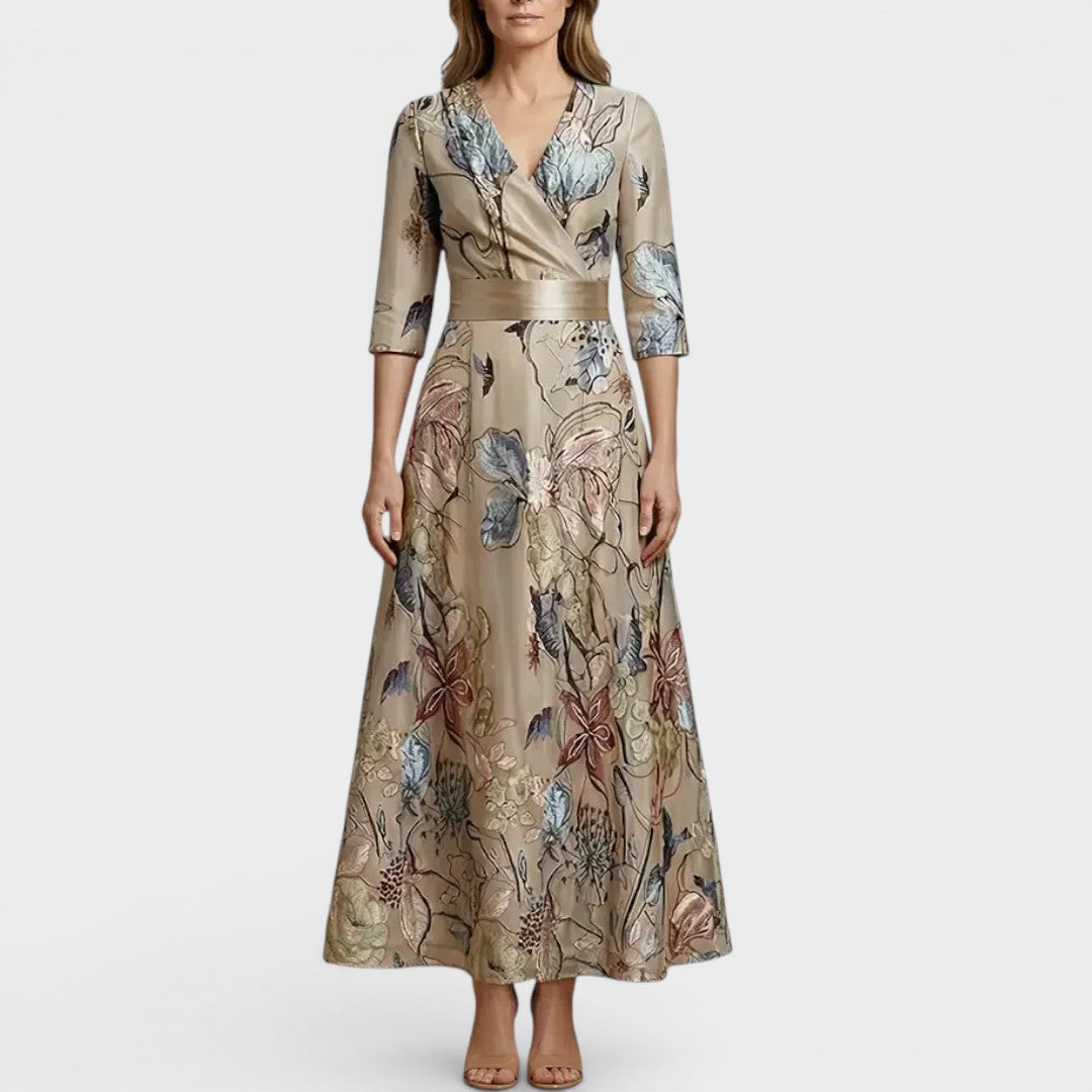Leona | V-Neck Formal Maxi Dress