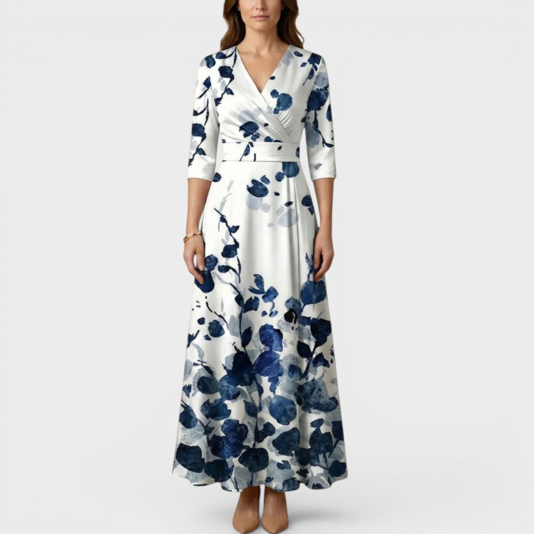 Leona | V-Neck Formal Maxi Dress