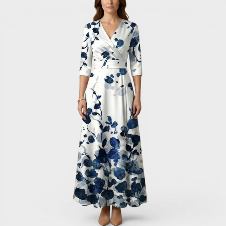 Leona | V-Neck Formal Maxi Dress