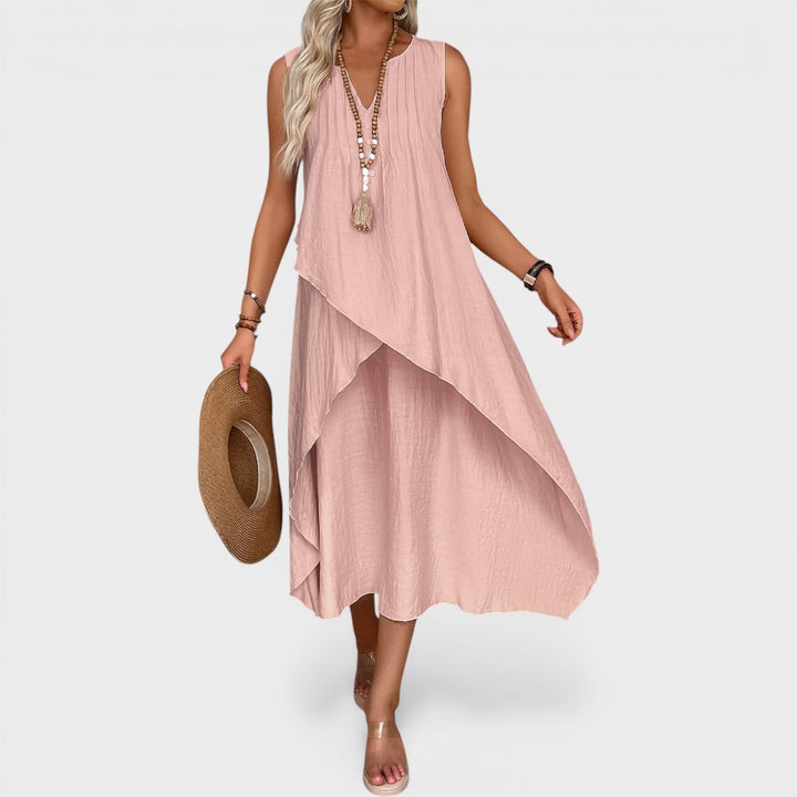 Liza | Sleeveless Casual Midi Spring Dress