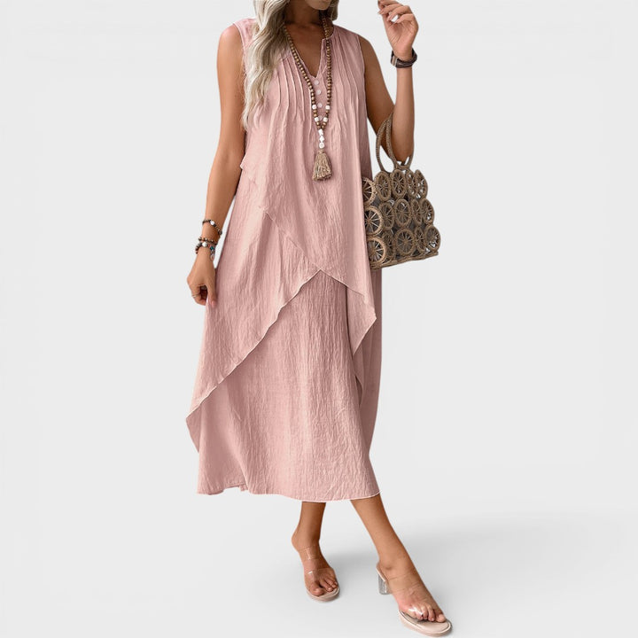 Liza | Sleeveless Casual Midi Spring Dress