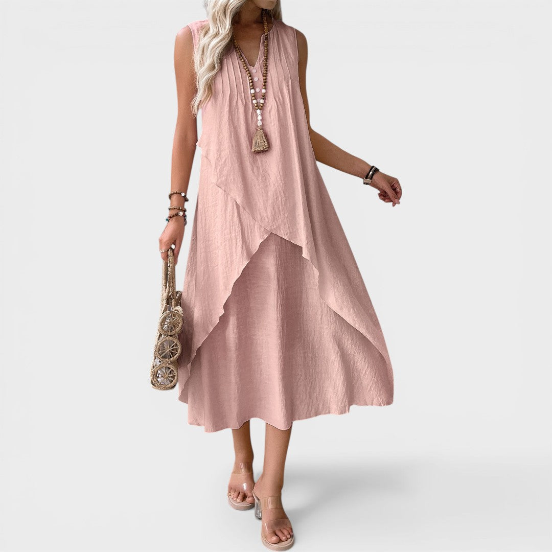 Liza | Sleeveless Casual Midi Spring Dress