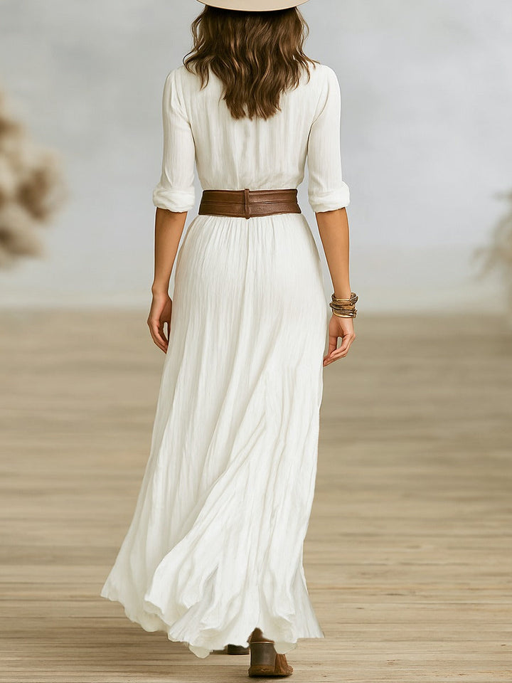 Alberta | Elegant Pleated Dress